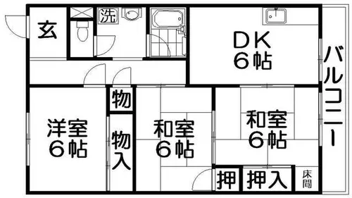 田中マンション【1階】の間取り