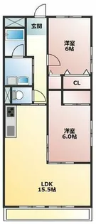 ルミエール【101号室】の間取り