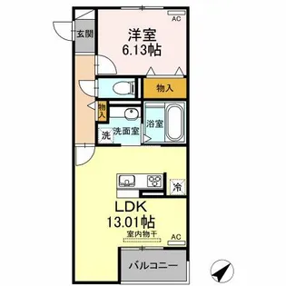 ル ブレ【3階】の間取り