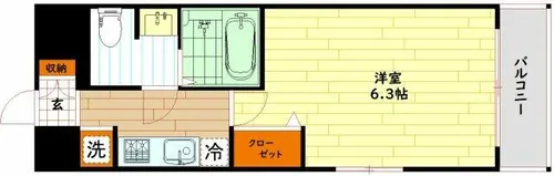 エスリード京橋Ⅲ番館【10階】の間取り