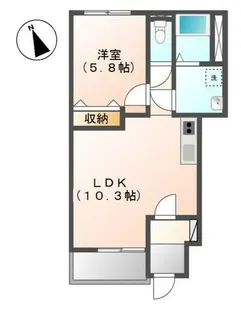 サンフィット【1階】の間取り
