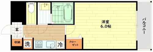 プレサンス塚本駅前【3階】の間取り