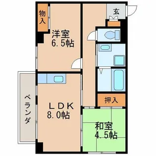 ドムス栄【205号室】の間取り