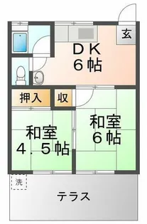 ハイツ4丁目【1階】の間取り