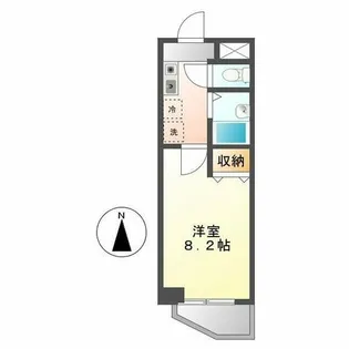 サンライズ新金山【6階】の間取り