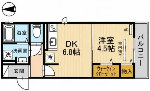 JYOHOKU欅STREET【302号室】の間取り