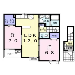 ヒルズ サンフレンド【2階】の間取り