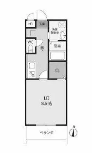 サンクレシア苅田【5階】の間取り