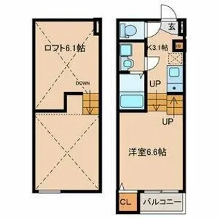 SylpheedⅠ【2階】の間取り