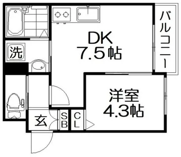 Solvida香里園【1階】の間取り
