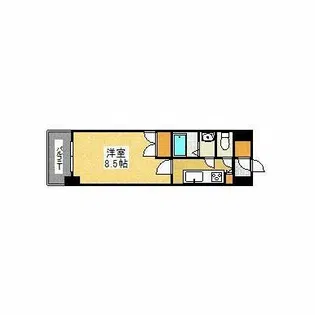 ORIENT BLD NO.88 マリナゲートサンズ【5階】の間取り