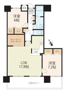 アメニティ南草津Ⅱ【502号室】の間取り