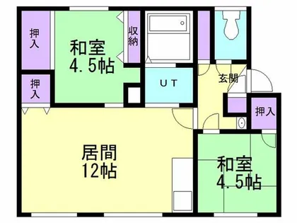 イストワール A棟【202号室】の間取り