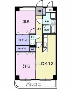 リバーサイドさくらⅠ【2階】の間取り
