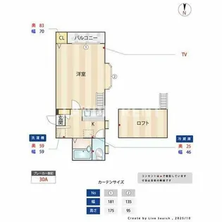 サンライズ・ガーデンIII【1階】の間取り