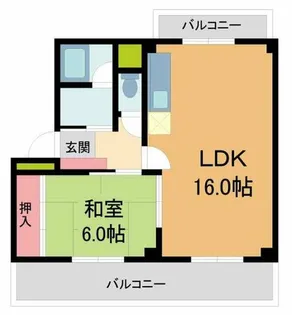 グリーンヒルやました【3階】の間取り