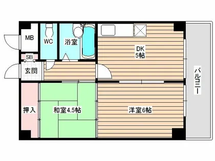 ハイツサンシャイン【3階】の間取り