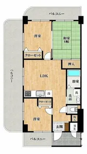 BeeBeeGrande【7階】の間取り