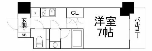 ザ・パークハビオ阿倍野昭和町【2階】の間取り