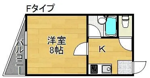 アーク住之江【2階】の間取り