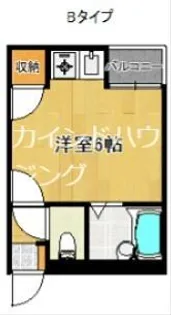 SKハイツ住之江【5階】の間取り