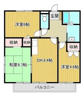 Peer Court【205号室】の間取り