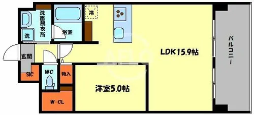グランマーレ小路駅前【8階】の間取り