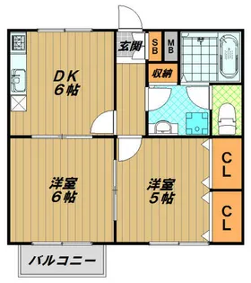 Aスクエア桜木町【2階】の間取り