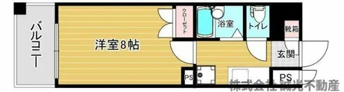 リファレンスリバーサイド【7階】の間取り