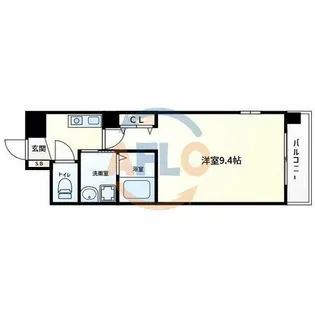 ディナスティ長居公園南【10階】の間取り