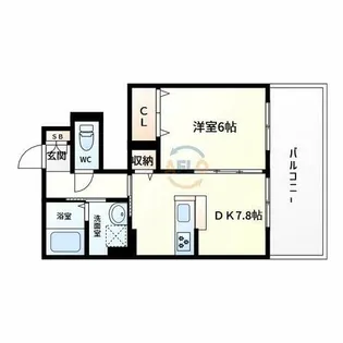 ドゥジエーム【1階】の間取り