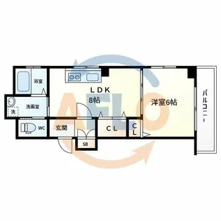 COMFY TENNOJI【1階】の間取り