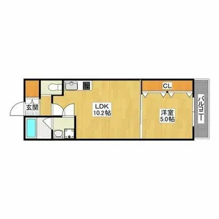 セレニティ照ヶ丘矢田A棟【2階】の間取り