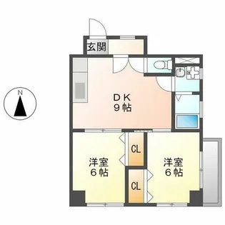 メゾンKARI(メゾンカリ【4階】の間取り