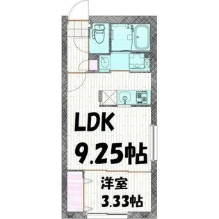 リーデンス今池【2階】の間取り