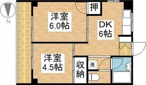 タマキビル【4階】の間取り
