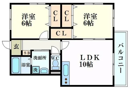 バードランドひめじ弐番館【1階】の間取り