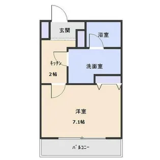 AMBER HOUSE JINGU【7階】の間取り