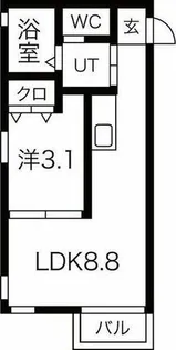 Le Gioie(レジョイエ)ささしまライブ駅【3階】の間取り