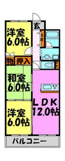 アンボワーズ久代2号館【103号室】の間取り