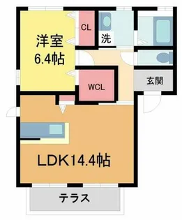 シャーメゾン安倉南【101号室】の間取り