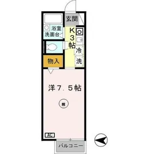 セジュール竹田【1階】の間取り