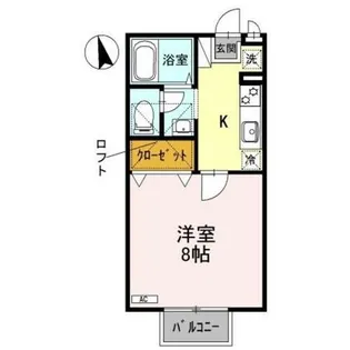 パステルコート【2階】の間取り