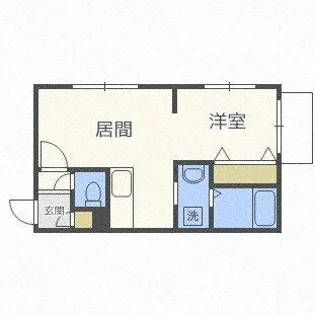 カハラ白石【301号室】の間取り