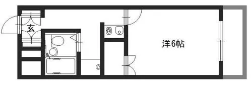 レジデンス姫路WEST【106号室】の間取り