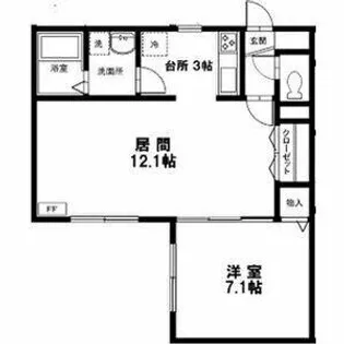 エル・ベスト南郷【102号室】の間取り