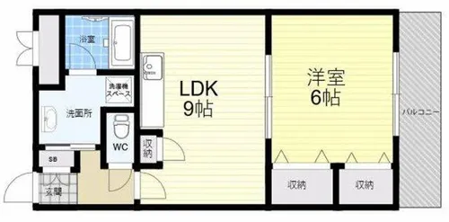 住吉マンション【4-B号室】の間取り