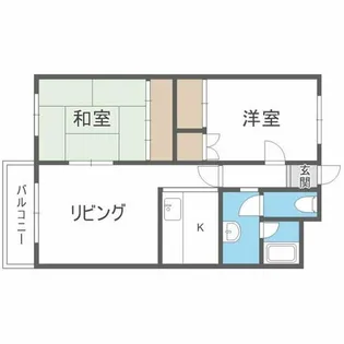 ニューライフサッポロC【203号室】の間取り