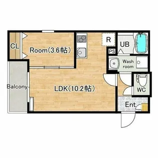 (仮称)ジーメゾン枚方走谷ルクシエ【2階】の間取り