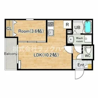 ジーメゾン枚方走谷ルクシエ 条件変更しました【2階】の間取り